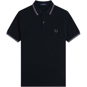 Fred Perry - Twin Tipped Poloshirt - Katoen - Blauw