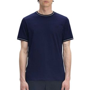 Fred Perry - M1588 - T-shirt - Donkerblauw - Katoen
