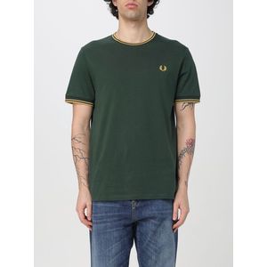Fred Perry - Tipped Crew Neck T-shirt - Wit - 100% Katoen