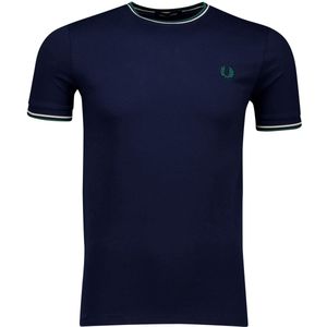 Fred Perry, Heren, Tops, Blauw, Maat: M