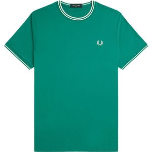 Fred Perry - Twin Tipped - T-shirt - Groen - Katoen