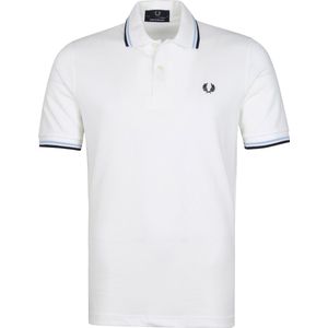 Fred Perry - M12 Polo Wit - Slim-fit - Heren Poloshirt