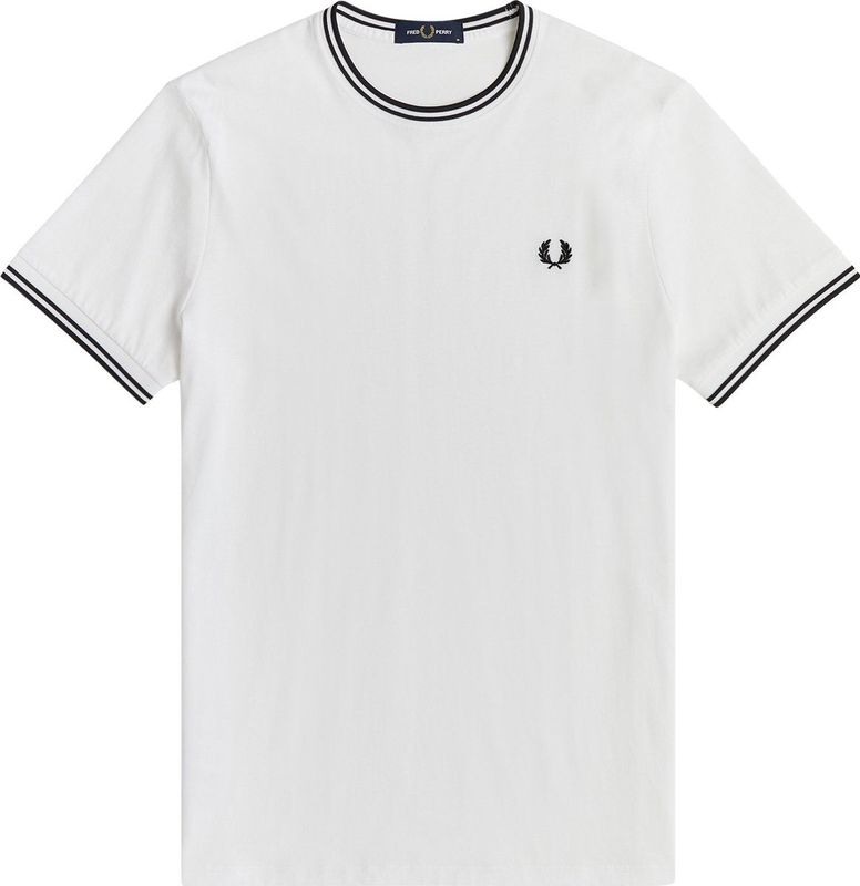 Fred Perry T-shirt Wit - Heren - Print T-shirts