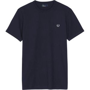 Fred Perry Ringer T-Shirt Navy - Heren - Print T-shirts