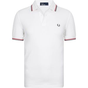 Fred Perry - Polo - Wit - 100% Katoen - Slim-fit