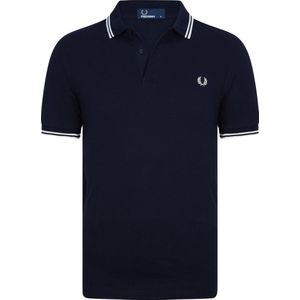 Fred Perry Polo Navy White Heren