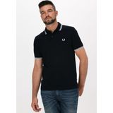 Fred Perry Polo Donkerblauw - Effen Korte Mouw