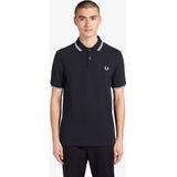 Fred Perry Polo Donkerblauw - Effen Korte Mouw