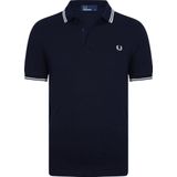 Fred Perry Polo Donkerblauw - Effen Korte Mouw