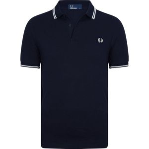 Fred Perry Polo Donkerblauw - Effen Korte Mouw