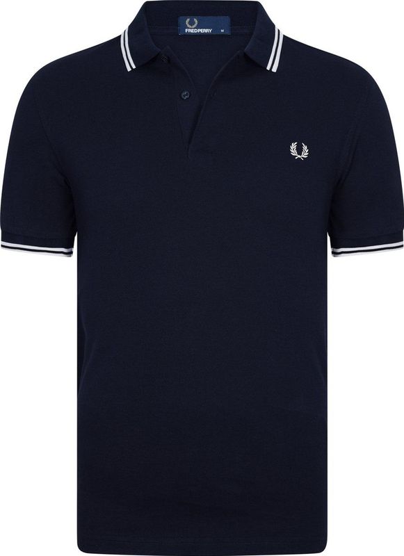 Fred Perry Polo Donkerblauw - Effen Korte Mouw