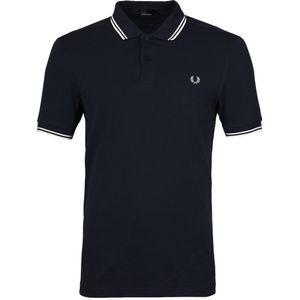 Fred Perry - Polo - Navy - 100% Katoen - Slim-fit