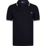 Fred Perry - M6000 Polo - Effen - Gebroken Wit - Katoen - Korte Mouwen