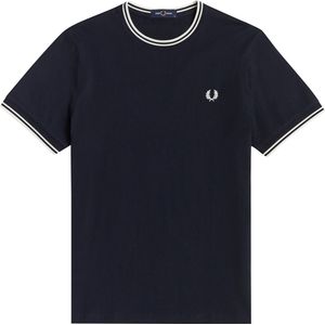 Fred Perry - Twin Tipped T-shirt - Katoen - Donkerblauw