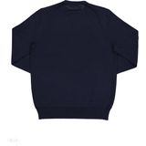 Fred Perry - Klassieke Trui - Blauw - Ronde Hals - 54% Merinowol - 46% Katoen