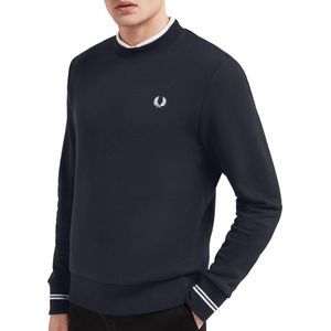 Fred Perry O-hals trui wol - zwart