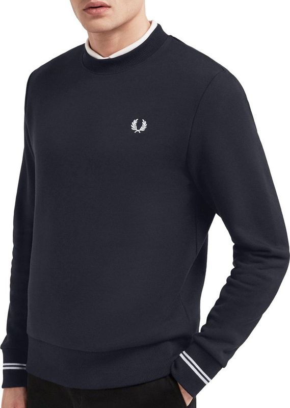 Fred Perry, Heren, Sweatshirts & Hoodies, Blauw, Maat: XS Katoen,