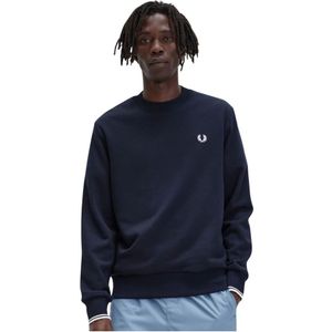 Fred Perry, Heren, Sweatshirts & Hoodies, Blauw, Maat: XS Katoen,