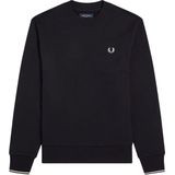 Fred Perry Crew Neck Sweatshirt Truien & Vesten Heren - Sweater - Hoodie - Vest- Zwart