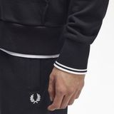 Fred Perry hoodie sweatvest - hooded zip jacket - zwart