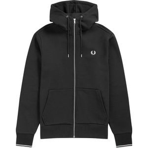 Fred Perry hoodie sweatvest - hooded zip jacket - zwart