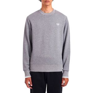 Fred Perry, Heren, Sweatshirts & Hoodies, Grijs, Maat: M Katoen,