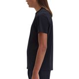 T-shirt - Zwart - Katoen - Korte Mouwen - Laurier Geborduurd Logo