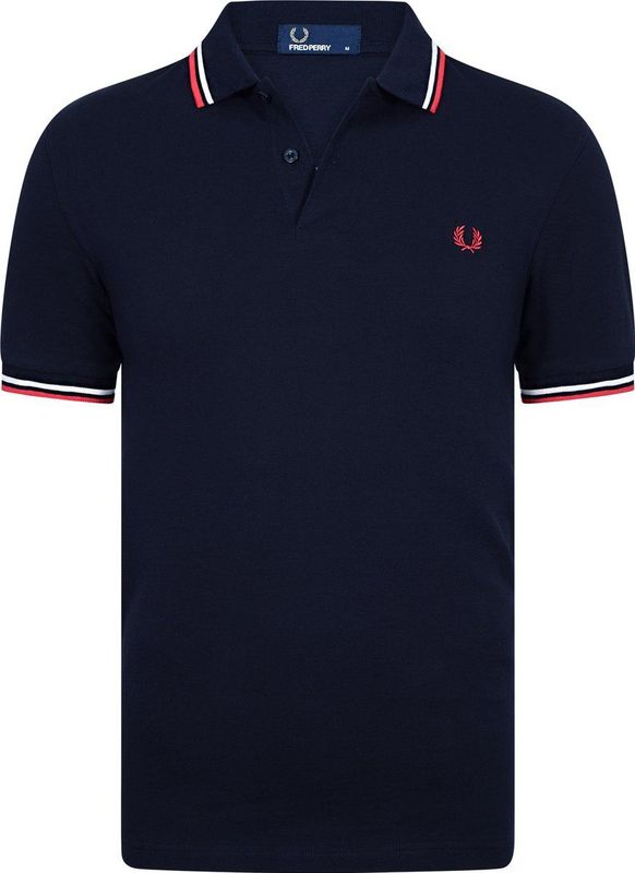 Fred Perry - M3600 - Poloshirt - Marine Blauw - 100% Piqué Katoen
