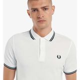 Fred Perry - M3600 - Polo - Wit / Zwart - Katoen