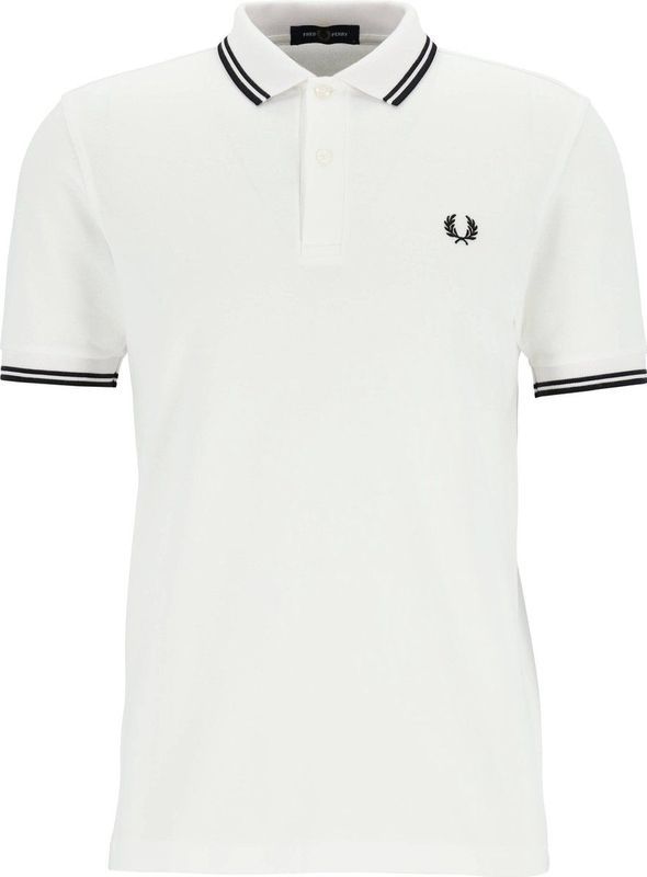 Fred Perry - M3600 - Polo - Wit / Zwart - Katoen