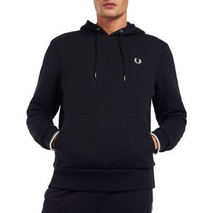Fred Perry Tipped Hooded Sweatshirt Truien & Vesten Heren - Sweater - Hoodie - Vest- Donkerblauw