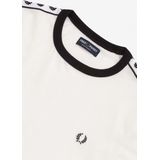 Fred Perry - Taped Ringer T-Shirt - Zwart - T-shirt