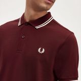 Fred Perry Polo M3600 Bordeaux - Heren