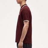 Fred Perry Polo M3600 Bordeaux - Heren
