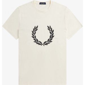 Fred Perry Cross Stitch T-Shirt - Creme