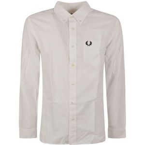 Fred Perry - Oxford Shirt - Wit - Katoen