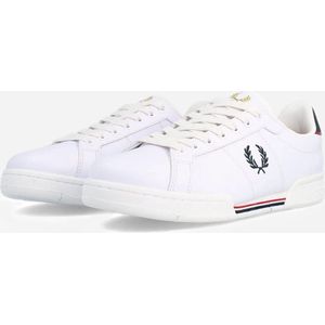 Fred Perry - B6311-567 - Leren Sportschoenen - Wit - Plat, Veters, Casual
