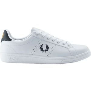 Fred Perry  B721 LEATHER  Sneakers  heren Wit