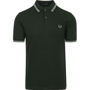 Fred Perry - Polo M3600 Donkergroen T51 - Slim-fit - Heren Poloshirt