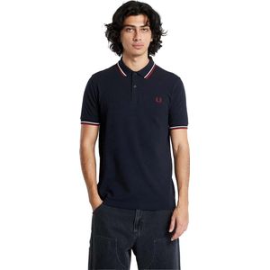 Fred Perry - M3600 Poloshirt - Marineblauw - Katoen - Korte Mouwen