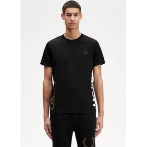 Fred Perry Graphic Branding T-Shirt - Zwart