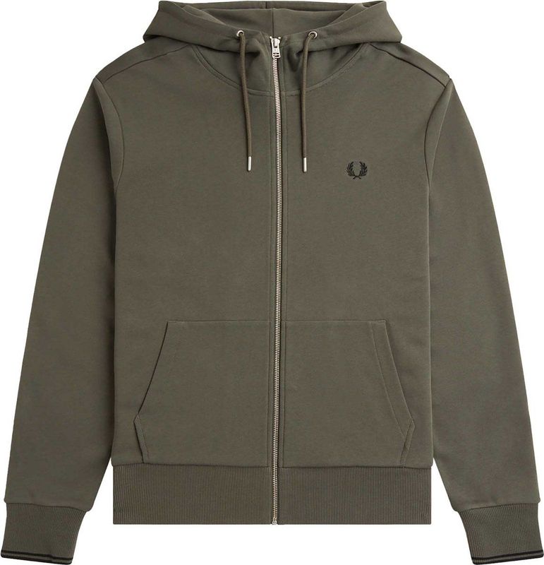 Fredperry Fp Sweatshirt Met Capuchon Met Rits - Fashionwear - Volwassen
