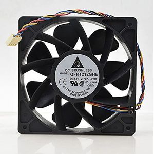 QFR1212GHE 12V 2.7A 12038 Server cooling fan 4P PWM 74Y5220 120mm for Bitcoin Miner