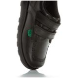 Kickers - Fragma Lo - Leren Schoen - Zwart - Klittenband