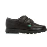 Kickers - Fragma Lo - Leren Schoen - Zwart - Klittenband