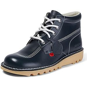 Kickers Heren Kick Hi klassieke enkellaarzen, extra comfortabel, extra duurzaamheid, premium kwaliteit, blauw marineblauw wit, 12 UK, marineblauw, 47 EU