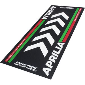 BikeTek Garagemat Aprilia - Motorfiets - Beschermende mat - Aprilia logo - Motor gadget