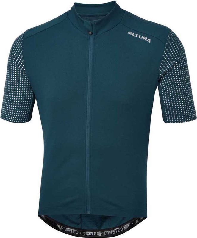 Altura Nightvision Korte Mouw Wielertrui Groen M Man