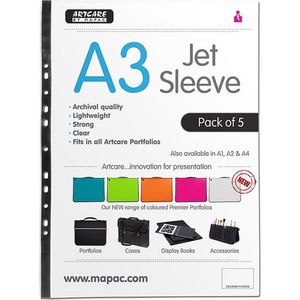 Artcare Jet Sleeves A4 A2 - 5 Stuks