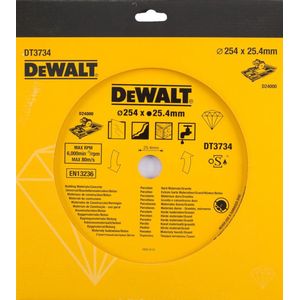 DeWalt - DT3734-XJ - Diamantblad - Ø250mm - Aardewerk/steen